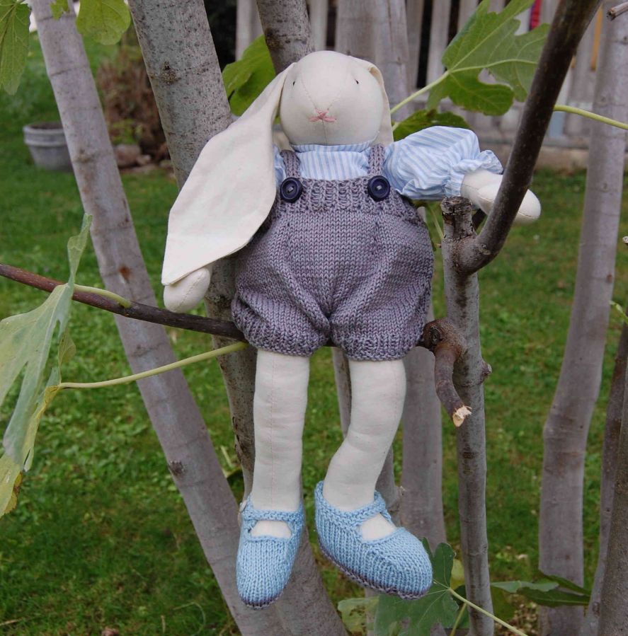 Lapin en toile avec grandes oreilles