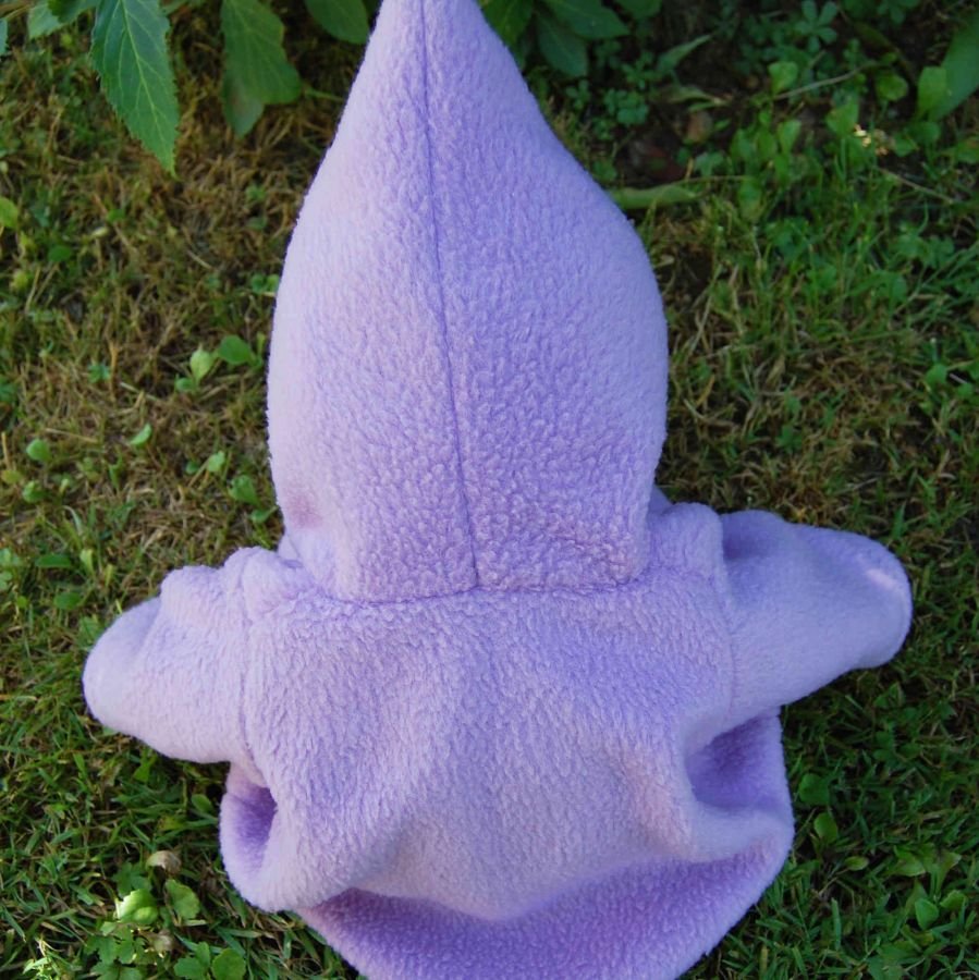 Manteau pour poupée en polaire violet