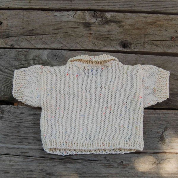 Pull poupée en coton à manches courtes