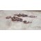 BO Grace brodées avec un Quartz Rose, des Cristaux de Swarovski, des perles nacrée, des rocailles et des crochets d'oreilles en Argent 925/1000