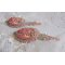 BO Corail brodées avec des cristaux de Swarovski et des perles fines  