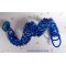 Bracelet Bleu Nuit avec des perles nacrées en verre et des facettes