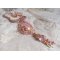 Collier pendentif Quartzib'Elle brodé avec un Quartz rose, une pierre très fine 