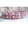 Bracelet perles Gouttes de rose avec des perles nacrées et des facettes.