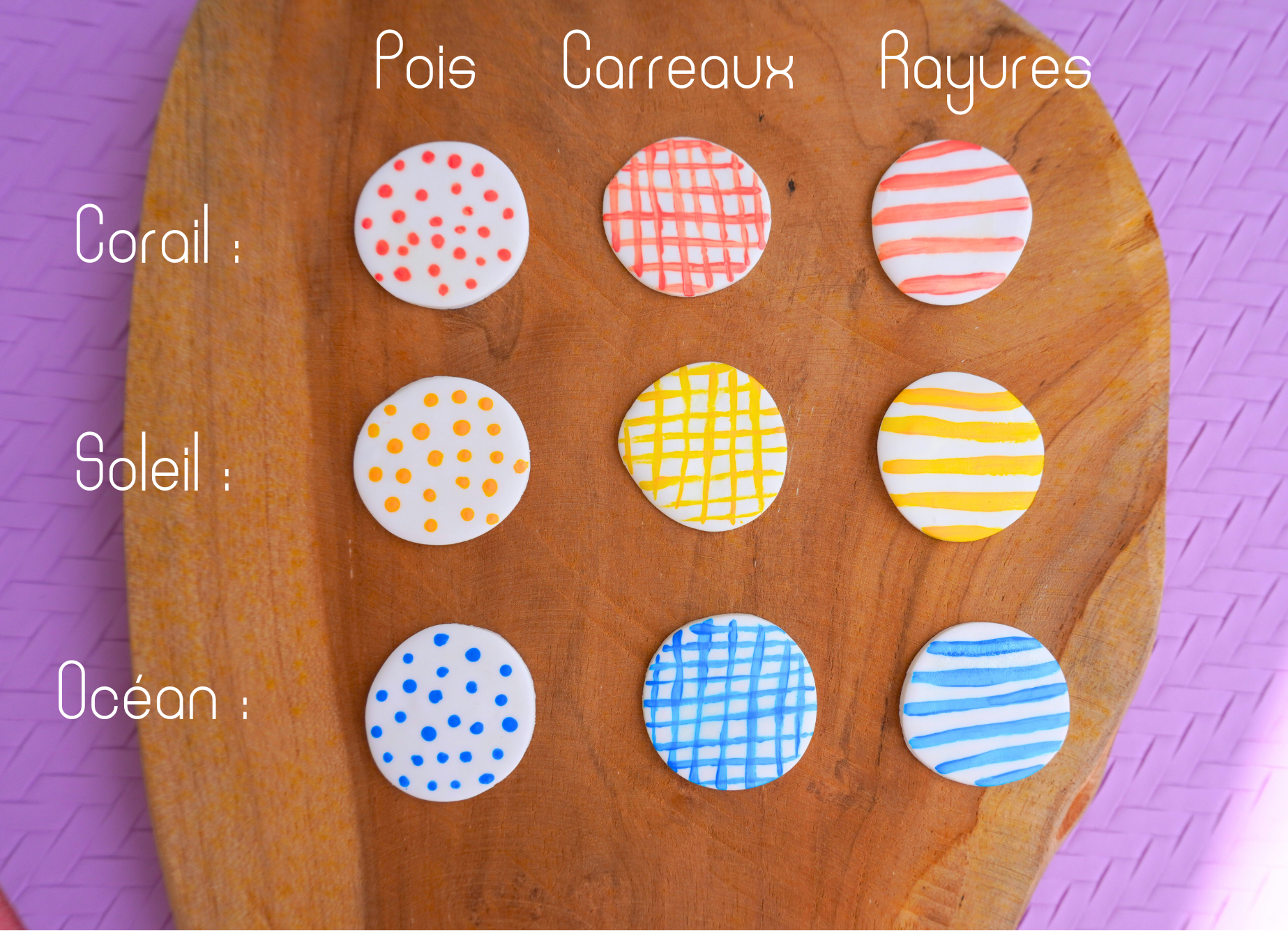 Boucles d'oreilles en argile polymère Pétale