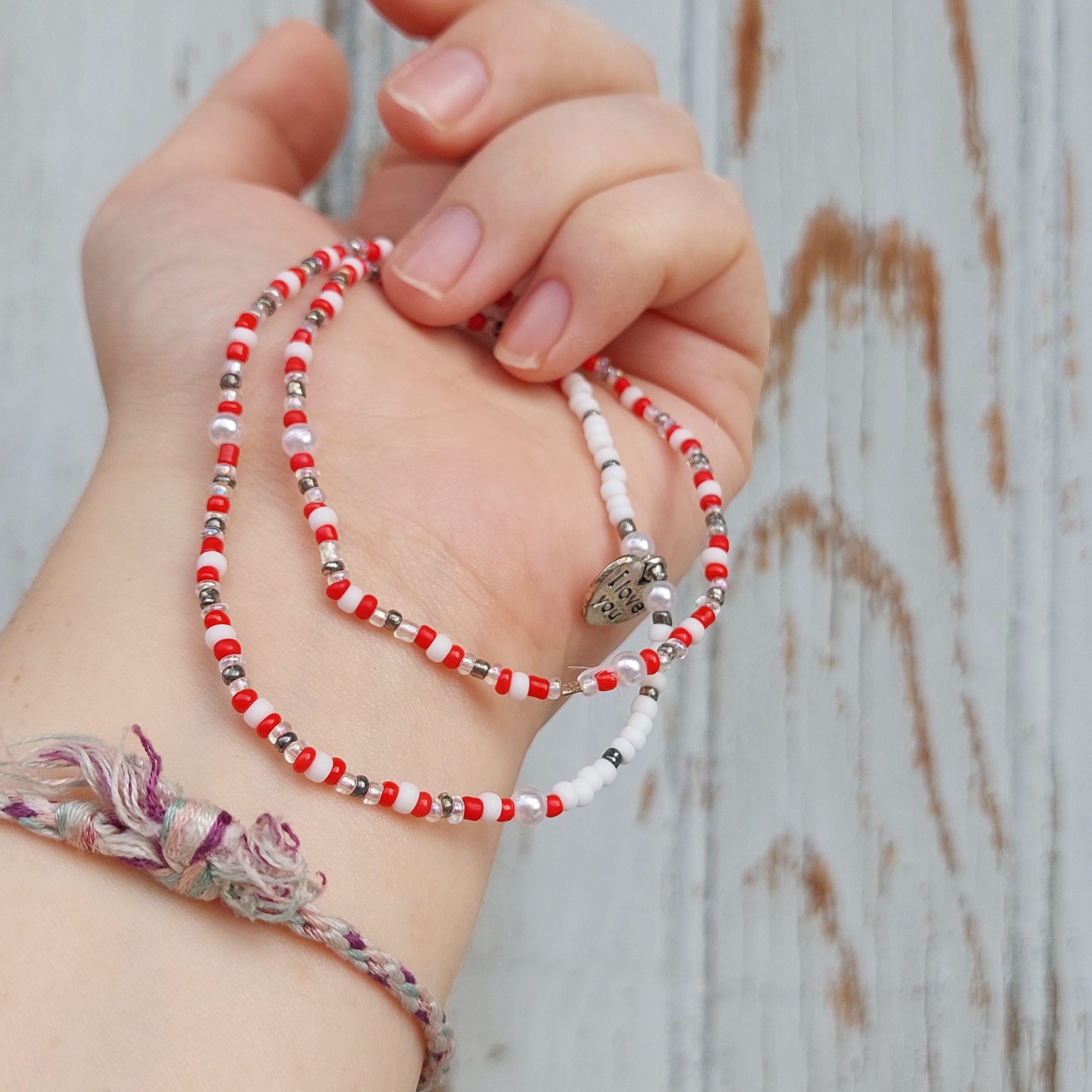 Ras du cou I love you &agrave; breloque