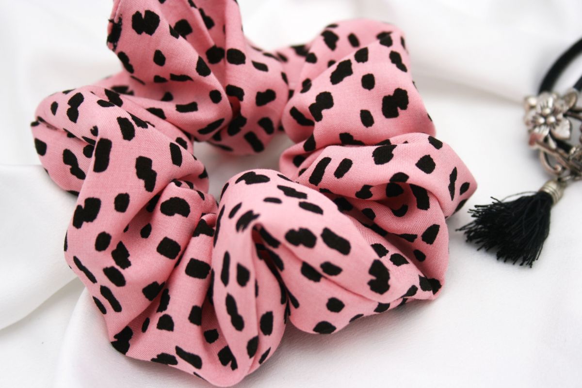 Chouchou élastique à cheveux léopard