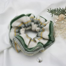Chouchou cheveux collection hiver en maille tricot