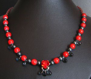 Collier Coeur rouge