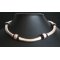 Collier ras-du-cou métal améthyste