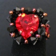 Bague Aphrodite rouge