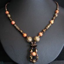 Collier à la boucle Laiton & bronze