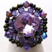 Bague Glénan parme 
