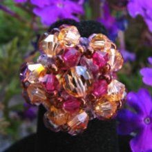 Bague Malte Crystal Brandy
