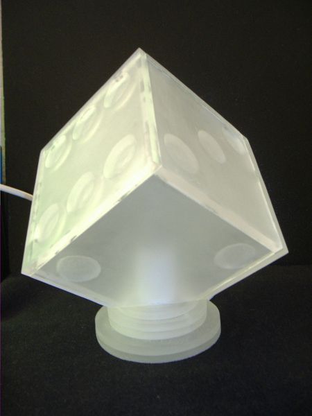 Lampe design "Dé"