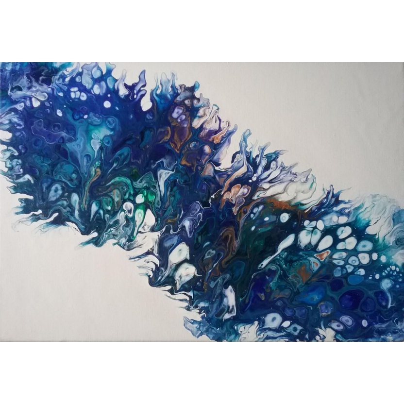 Peinture abstraite - Aquatique