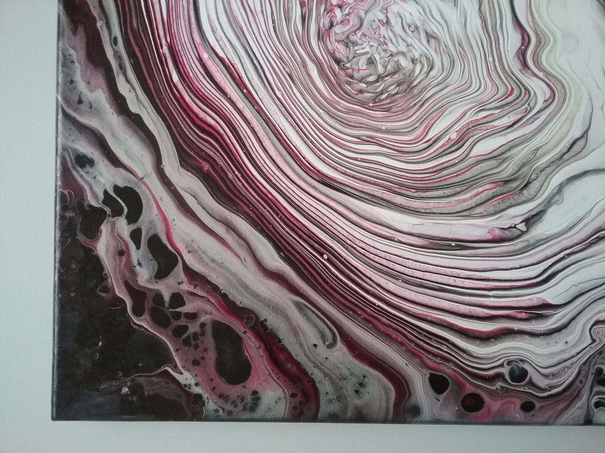 Peinture abstraite - Cratère de Mars