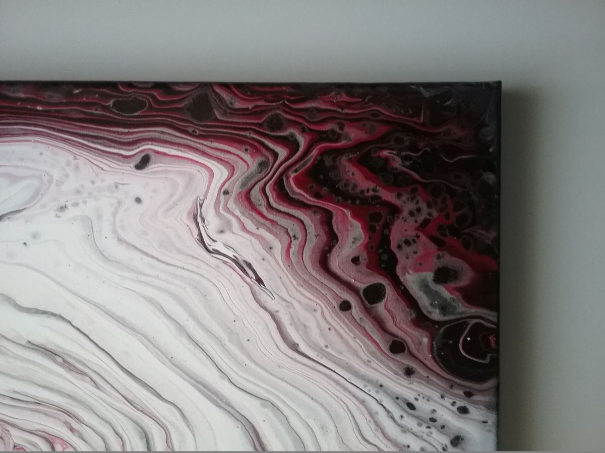 Peinture abstraite - Cratère de Mars