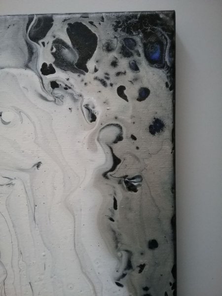 Peinture abstraite - Crat&egrave;re lunaire