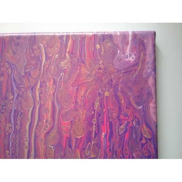 Peinture abstraite - Mauve dor&eacute;