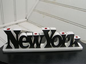 Porte Stylo original bois personnalisé "New-York"